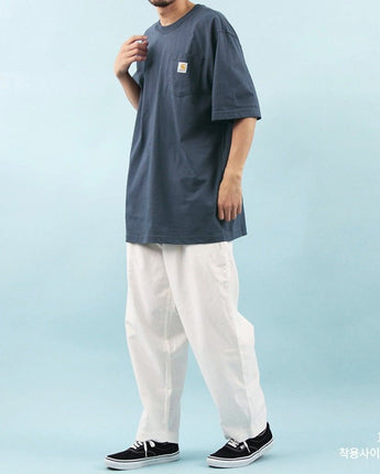 [CARHARTT] Workwear pocket short sleeve t-shirt _ BLUE STONE (K87_A04) - コクモト KOCUMOTO