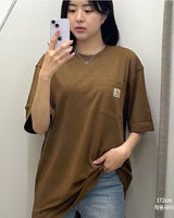 [CARHARTT] Workwear pocket short sleeve t-shirt _ BROWN (K87_A12) - コクモト KOCUMOTO