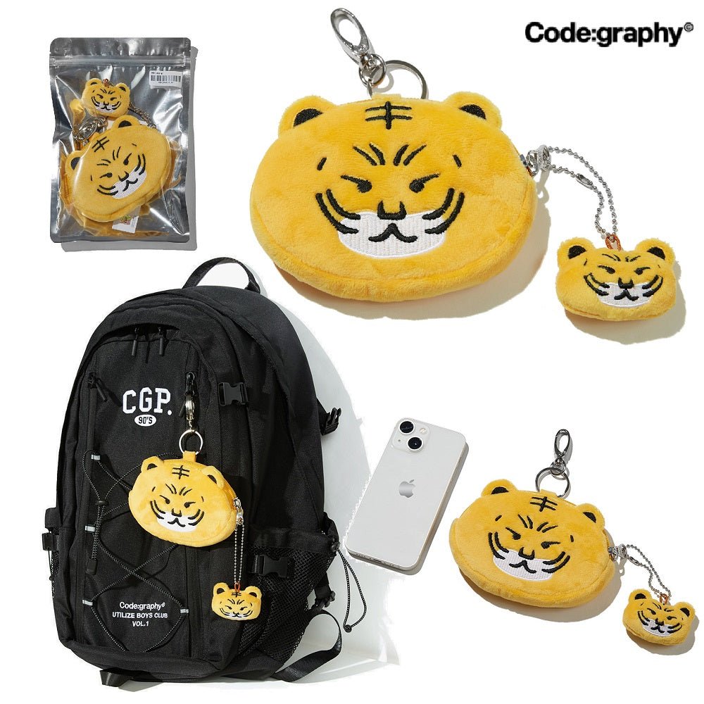 [CODE GRAPHY] CGP tiger coin wallet バッグ装飾 メンズ財布 女性財布 韓国ブランド 韓国人気 韓国ファッション 学生 大学生 贈り物 コイン財布 ジッパー財布 ストリートファッション カップルアイテム - コクモト KOCUMOTO