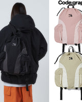 [CODE GRAPHY] WAVE logo Nylon Casual Backpack 3色 新商品 新学期 ストリートファッション - コクモト KOCUMOTO