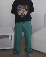 [COLN] 2022 S/S green up dying jeans green - コクモト KOCUMOTO