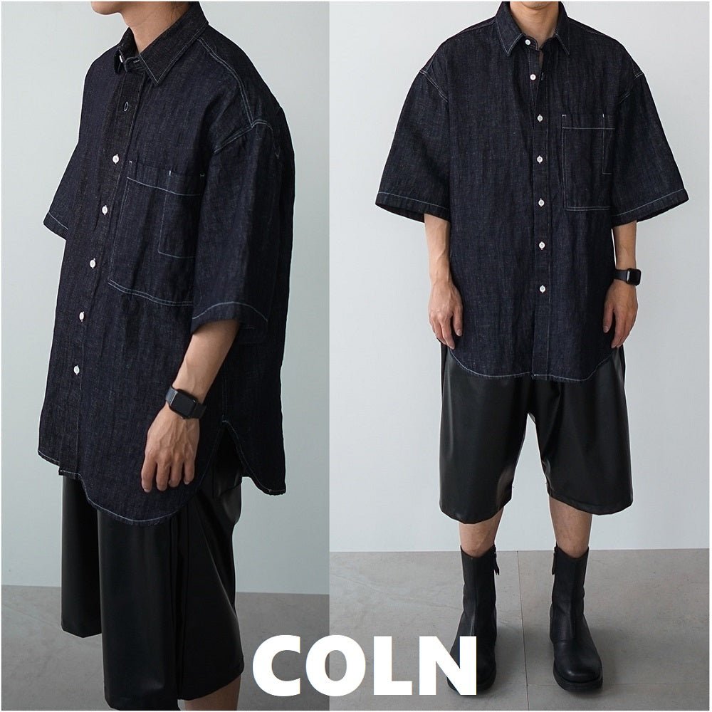 [COLN] 2022 S/S tomson over half shirt (4color) - コクモト KOCUMOTO