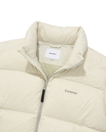 [COVERNAT] 23S/S RDS CIVIC DOWN JACKET SHORT PUFFER IVORY - コクモト KOCUMOTO