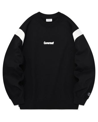 [COVERNAT] Comfort Logo Varsity Sweatshirt 2色 韓国ファッション カップルアイテム - コクモト KOCUMOTO