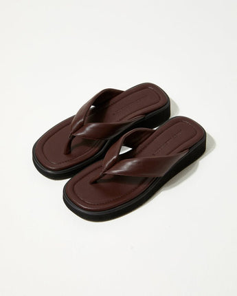 [DAPHNE] Square Toe Platform Slide/flip flops 4色 デイリー 女性の靴 - コクモト KOCUMOTO