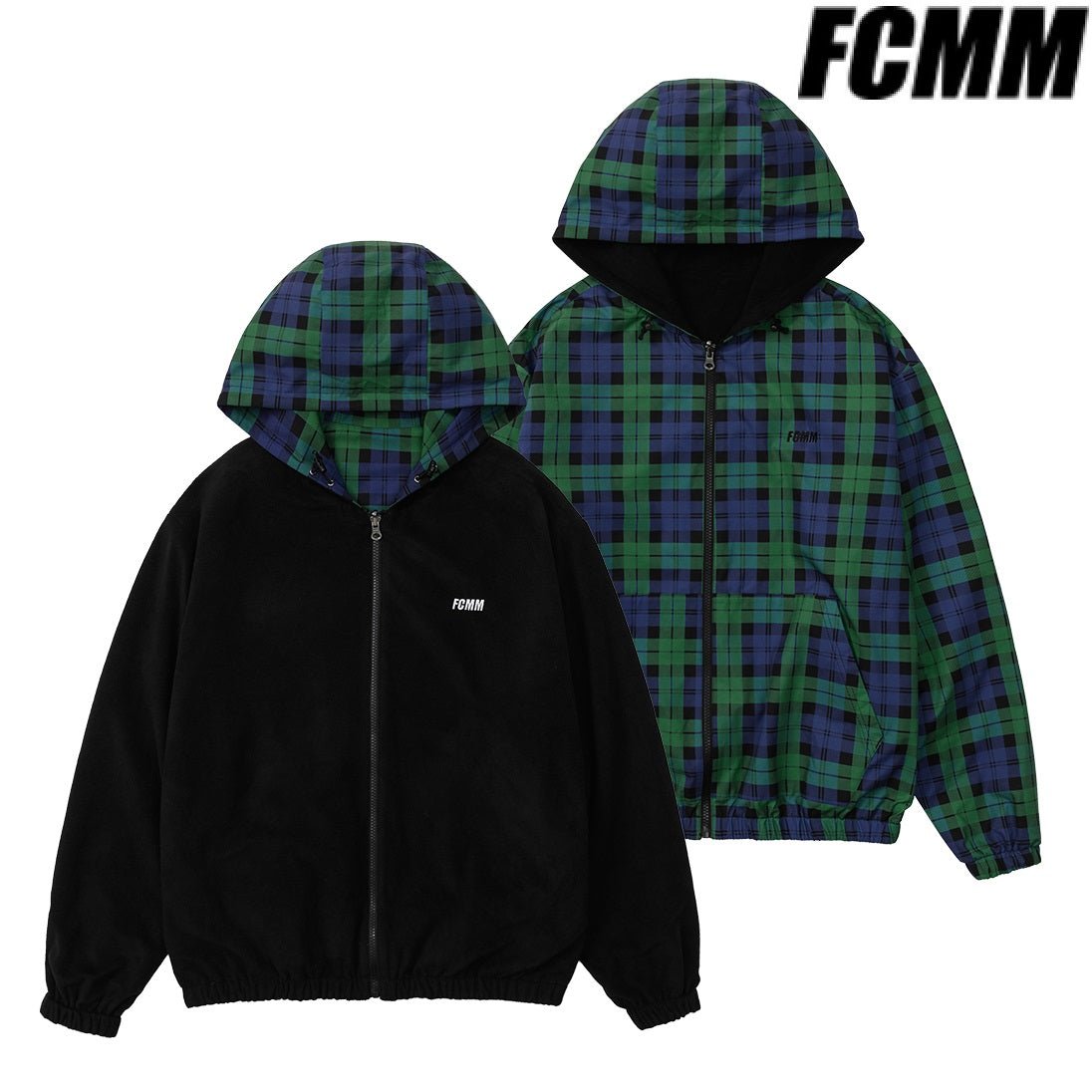 [FCMM] Classic Check Reversible Fleece Jumper 男女共用 - コクモト KOCUMOTO