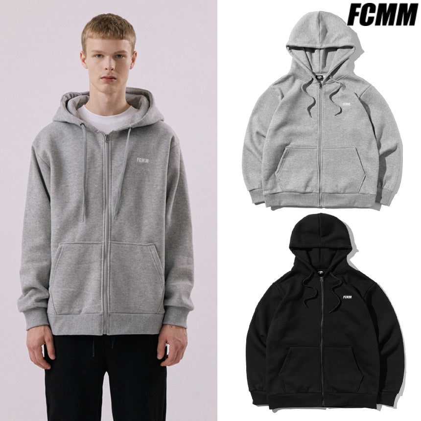 [FCMM] CLUB ESSENTIAL HOODIE ZIP-UP 2色 男女共用 - コクモト KOCUMOTO