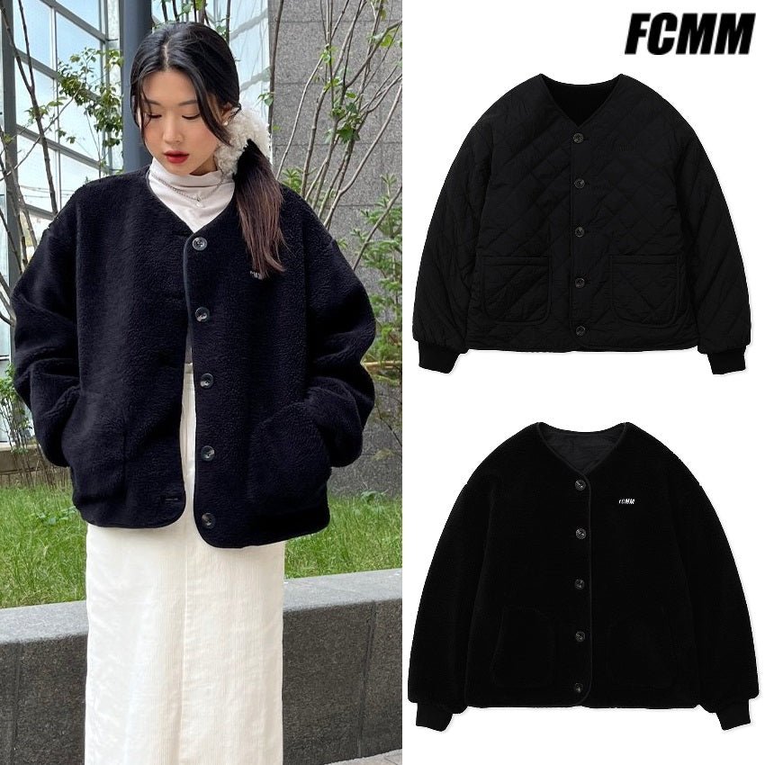 [FCMM] REVERSIBLE DUMBLE FLEECE QUILTING JUMPER 新商品 カップルアイテム - コクモト KOCUMOTO