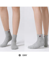 [FILA] Basic Double Cushion socks 3色 [5PACK] ショート 靴下 韓国人気 男女共用 ファッションソックス セット商品 贈り物 学生ソックス ソックスセット ギフトセット - コクモト KOCUMOTO