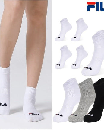 [FILA] Daily Single Socks 3色 [5PACK] ショート 靴下 韓国人気 男女共用 ファッションソックス セット商品 贈り物 学生ソックス ソックスセット ギフトセット - コクモト KOCUMOTO