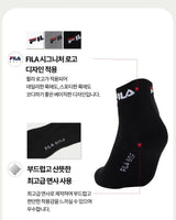 [FILA] Signature ankle socks 3色 [5PACK] 韓国人気 男女共用 ファッションソックス セット商品 贈り物 学生ソックス ソックスセット ギフトセット - コクモト KOCUMOTO