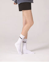 [FILA] Signature Double Cushion Crew Socks 3色 [5PACK] 韓国人気 男女共用 ファッションソックス セット商品 贈り物 学生ソックス ソックスセット ギフトセット - コクモト KOCUMOTO