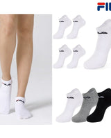 [FILA] Signature sneaker socks 3色 [5PACK] ショート 靴下 韓国人気 男女共用 ファッションソックス セット商品 贈り物 学生ソックス ソックスセット ギフトセット - コクモト KOCUMOTO