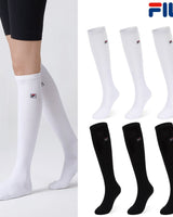 [FILA] Symbol Double Cushion Over Knee Socks 2色 [3PACK] ニソックス 女性服 韓国ファッション 韓国人気 日常服 夏ファッション セット商品 贈り物 - コクモト KOCUMOTO