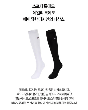 [FILA] Symbol Double Cushion Over Knee Socks 2色 [3PACK] ニソックス 女性服 韓国ファッション 韓国人気 日常服 夏ファッション セット商品 贈り物 - コクモト KOCUMOTO