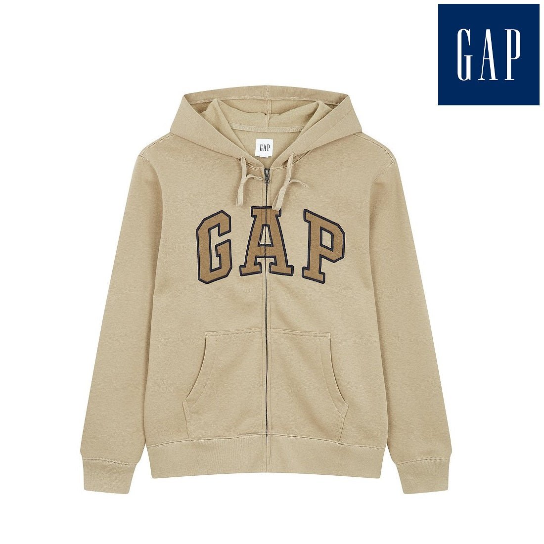 [GAP] [2023 FW] Heritage logo hooded zip-up_ BEIGE (5113327009013) (XS-XXL) - コクモト KOCUMOTO