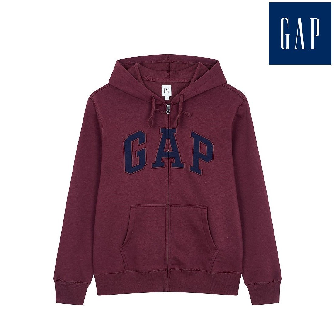 [GAP] [2023 FW] Heritage logo hooded zip-up_ BURGUNDY (5113327009070) (XS-XL) - コクモト KOCUMOTO