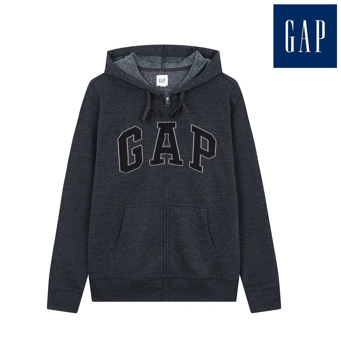 [GAP] [2023 FW] Heritage logo hooded zip-up_ CHARCOAL (5113327008085) (XS-XXL) - コクモト KOCUMOTO