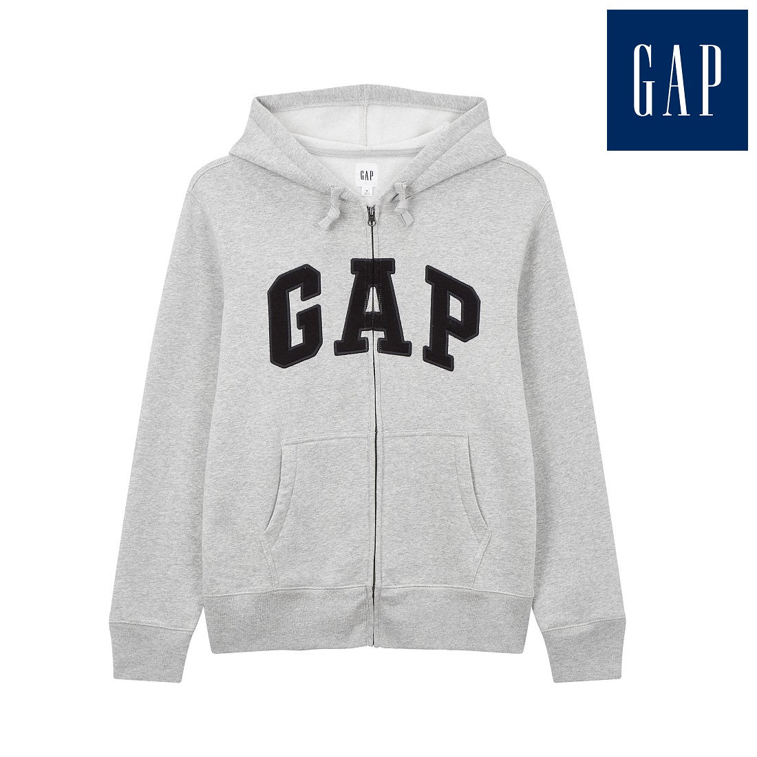 [GAP] [2023 FW] Heritage logo hooded zip-up_ MELANGE GRAY (5113327006081) (XS-XXL) - コクモト KOCUMOTO