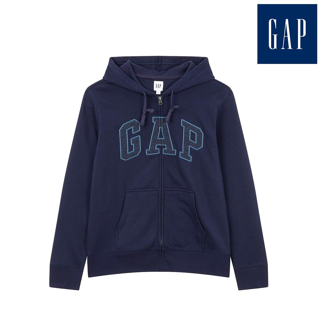 [GAP] [2023 FW] Heritage logo hooded zip-up_ NAVY (5113327007056) (XS-XXL) - コクモト KOCUMOTO