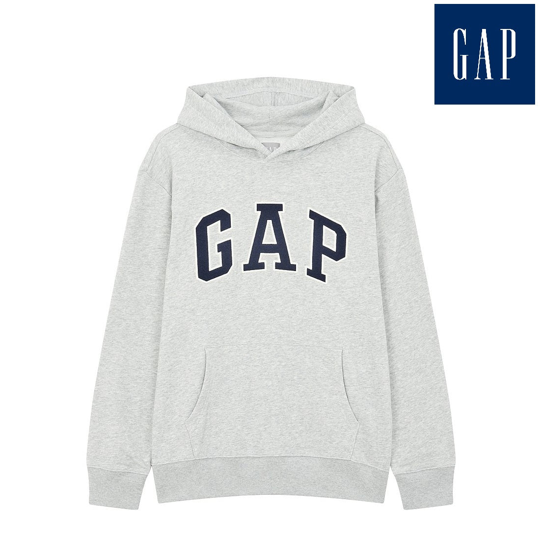 [GAP] [2023 FW] Logo patch easy hooded sweatshirt_ MELANGE GRAY (5113327201081) (XS-XXL) - コクモト KOCUMOTO