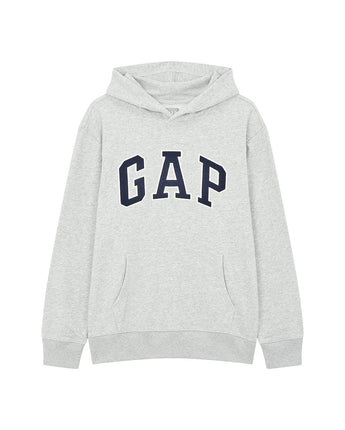 [GAP] [2023 FW] Logo patch easy hooded sweatshirt_ MELANGE GRAY (5113327201081) (XS-XXL) - コクモト KOCUMOTO