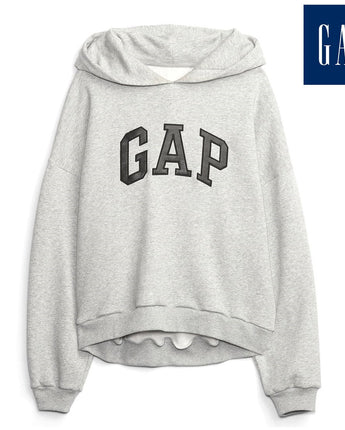 [GAP] [2023 FW] [Women] Drop shoulder soft hooded T-shirt_ MELANGE GRAY (5123327101081) (XS-L) - コクモト KOCUMOTO