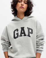 [GAP] [2023 FW] [Women] Drop shoulder soft hooded T-shirt_ MELANGE GRAY (5123327101081) (XS-L) - コクモト KOCUMOTO