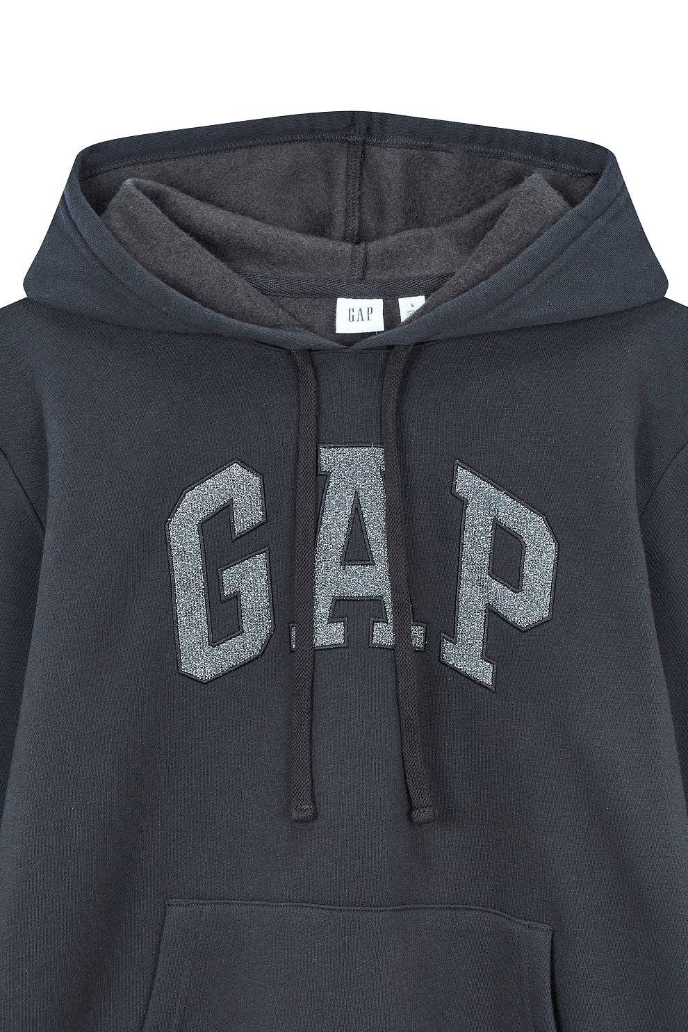 [GAP] [2023 FW] [Women] Glitter logo patch hooded sweatshirt_ BLACK (5123327012099) (XS-L) - コクモト KOCUMOTO