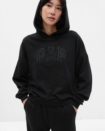 [GAP] [2023 FW] [Women] Line logo patch hooded sweatshirt_ BLACK (5123327006064) (XS-L) - コクモト KOCUMOTO