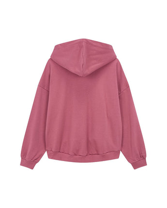 [GAP] [2023 FW] [Women] Line logo patch hooded sweatshirt_ DARK PINK (5123327006099) (XS-L) - コクモト KOCUMOTO