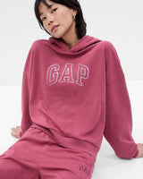 [GAP] [2023 FW] [Women] Line logo patch hooded sweatshirt_ DARK PINK (5123327006099) (XS-L) - コクモト KOCUMOTO