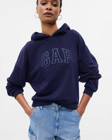 [GAP] [2023 FW] [Women] Line logo patch hooded sweatshirt_ NAVY (5123327006056) (XS-L) - コクモト KOCUMOTO