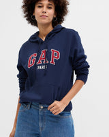 [GAP] [2023 FW] [Women] Paris logo patch hooded sweatshirt_ NAVY (5123327011056) (XS-L) - コクモト KOCUMOTO