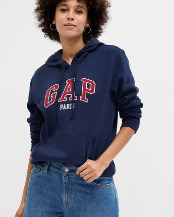 [GAP] [2023 FW] [Women] Paris logo patch hooded sweatshirt_ NAVY (5123327011056) (XS-L) - コクモト KOCUMOTO