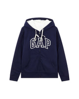 [GAP] [2023 FW][Women] LOGO PATCH SHERPA HOOD ZIP-UP_ NAVY (5123327008056) (XS-L) - コクモト KOCUMOTO