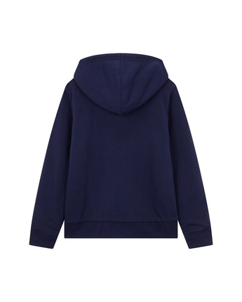 [GAP] [2023 FW][Women] LOGO PATCH SHERPA HOOD ZIP-UP_ NAVY (5123327008056) (XS-L) - コクモト KOCUMOTO