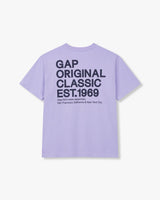 [GAP] 24SS [Men] 1969 logo graphic t-shirt _ LIGHT PURPLE(5114126009069) カップルアイテム - コクモト KOCUMOTO