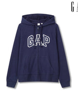 [GAP] [24S/S][Women] Logo Patch Raglan Hooded Zip-up _ NAVY (5124127001056) (S-XL) - コクモト KOCUMOTO