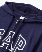 [GAP] [24S/S][Women] Logo Patch Raglan Hooded Zip-up _ NAVY (5124127001056) (S-XL) - コクモト KOCUMOTO