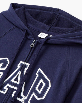 [GAP] [24S/S][Women] Logo Patch Raglan Hooded Zip-up _ NAVY (5124127001056) (S-XL) - コクモト KOCUMOTO