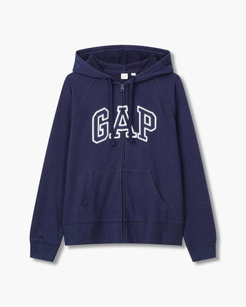 [GAP] [24S/S][Women] Logo Patch Raglan Hooded Zip-up _ NAVY (5124127001056) (S-XL) - コクモト KOCUMOTO