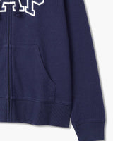 [GAP] [24S/S][Women] Logo Patch Raglan Hooded Zip-up _ NAVY (5124127001056) (S-XL) - コクモト KOCUMOTO