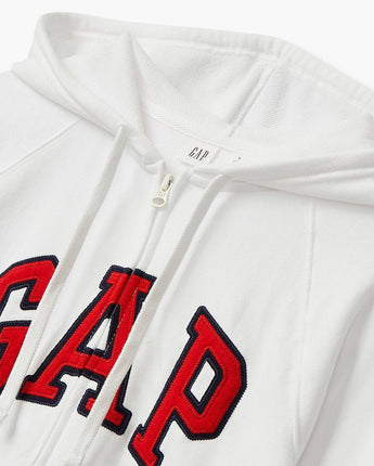 [GAP] [24S/S][Women] Logo Patch Raglan Hooded Zip-up _ WHITE (5124127001001) (S-XL) - コクモト KOCUMOTO