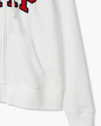 [GAP] [24S/S][Women] Logo Patch Raglan Hooded Zip-up _ WHITE (5124127001001) (S-XL) - コクモト KOCUMOTO