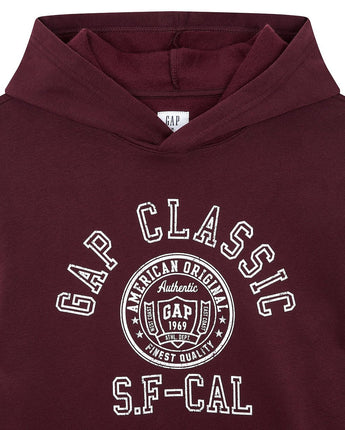 [GAP] [Men] Vintage Logo Hooded T-shirt _ BURGUNDY(5113327022063) (XS-XL) - コクモト KOCUMOTO