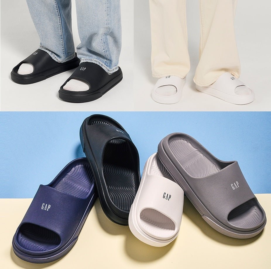 [GAP] Simple slide 4色 Flip-flop/slippers 新商品 韓国人気 男女共用 韓国ファッション 夏のファッション 学生ファッション カップル デイリールック ヴィンテージ - コクモト KOCUMOTO