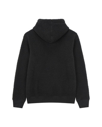 [GAP][2023 FW] Logo patch sherpa hooded sweatshirt_ BLACK (5113327024099)(XS-XXL) - コクモト KOCUMOTO