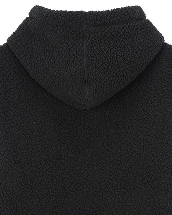 [GAP][2023 FW] Logo patch sherpa hooded sweatshirt_ BLACK (5113327024099)(XS-XXL) - コクモト KOCUMOTO