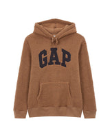 [GAP][2023 FW] Logo patch sherpa hooded sweatshirt_ BROWN (5113327024071)(XS-XXL) - コクモト KOCUMOTO